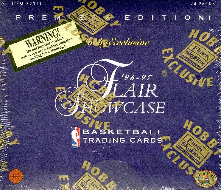 1996-97 Flair Showcase: Serial #'s, Hot Shots, Kobe Rookies